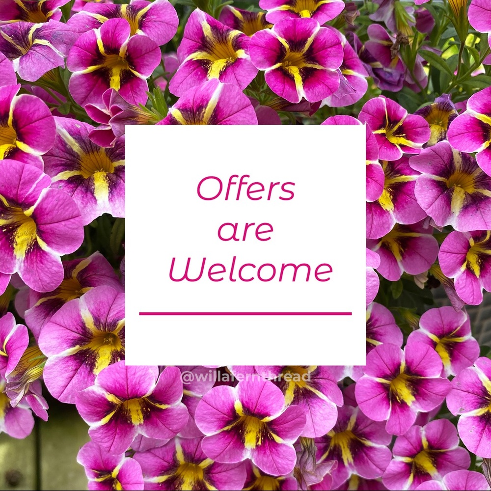 Offers are welcomed!